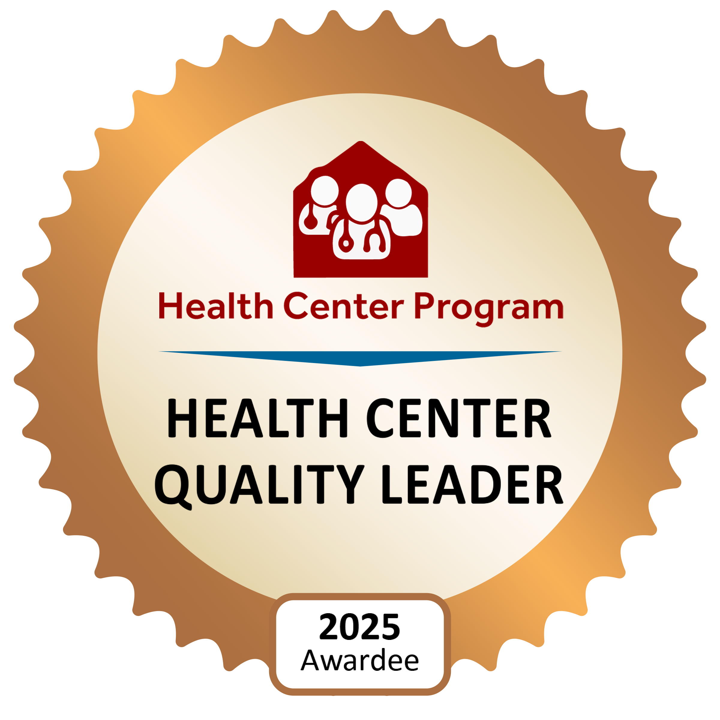 Health Center Program Health Center Quality Leader 2025 Awardee badge
